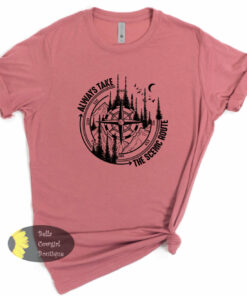Always Take The Scenic Route Outdoors Wilderness Hiking T-Shirt Always Take The Scenic Route Outdoors Wilderness Hiking T-Shirt