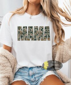 Camo Mama Military Patriotic Mom T-Shirt Camo Mama Military Patriotic Mom T-Shirt