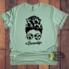 Cow Print Messy Bun Western #Farm Life T-Shirt