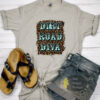 Leopard Dirt Road Diva Country Western T-Shirt