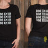 Line ‘Em Up Knock ‘Em Back Whiskey Glasses Country Music Front And Back Women’s T-Shirt