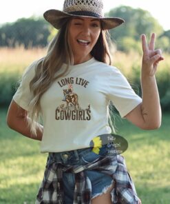 Long Live Cowgirls Country Western Vintage Punchy T-Shirt Long Live Cowgirls Country Western Vintage Punchy T-Shirt