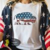 Red White And Buffalo July 4th Patriotic T-Shirt