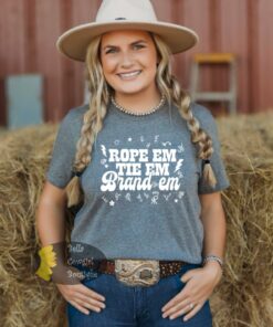 Rope Em Tie Em Brand Em Western Women’s T-Shirt Rope Em Tie Em Brand Em Western Women’s T-Shirt