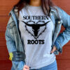 Southern Roots Steer Skull Country Women’s T-Shirt