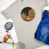 Starry Night Steer Skull Western T-Shirt