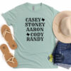 Stoney Aaron Cody Randy Texas Country Music T-Shirt