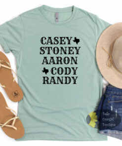 Stoney Aaron Cody Randy Texas Country Music T-Shirt Stoney Aaron Cody Randy Texas Country Music T-Shirt