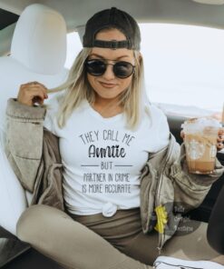 They Call Me Auntie Partner In Crime Women’s T-Shirt They Call Me Auntie Partner In Crime Women’s T-Shirt