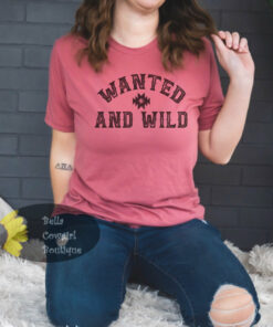 Wanted And Wild Western Punchy T-Shirt Wanted And Wild Western Punchy T-Shirt