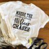 Where The Whiskey Drowns And The Beer Chases Friends In Low Places Country Music T-Shirt