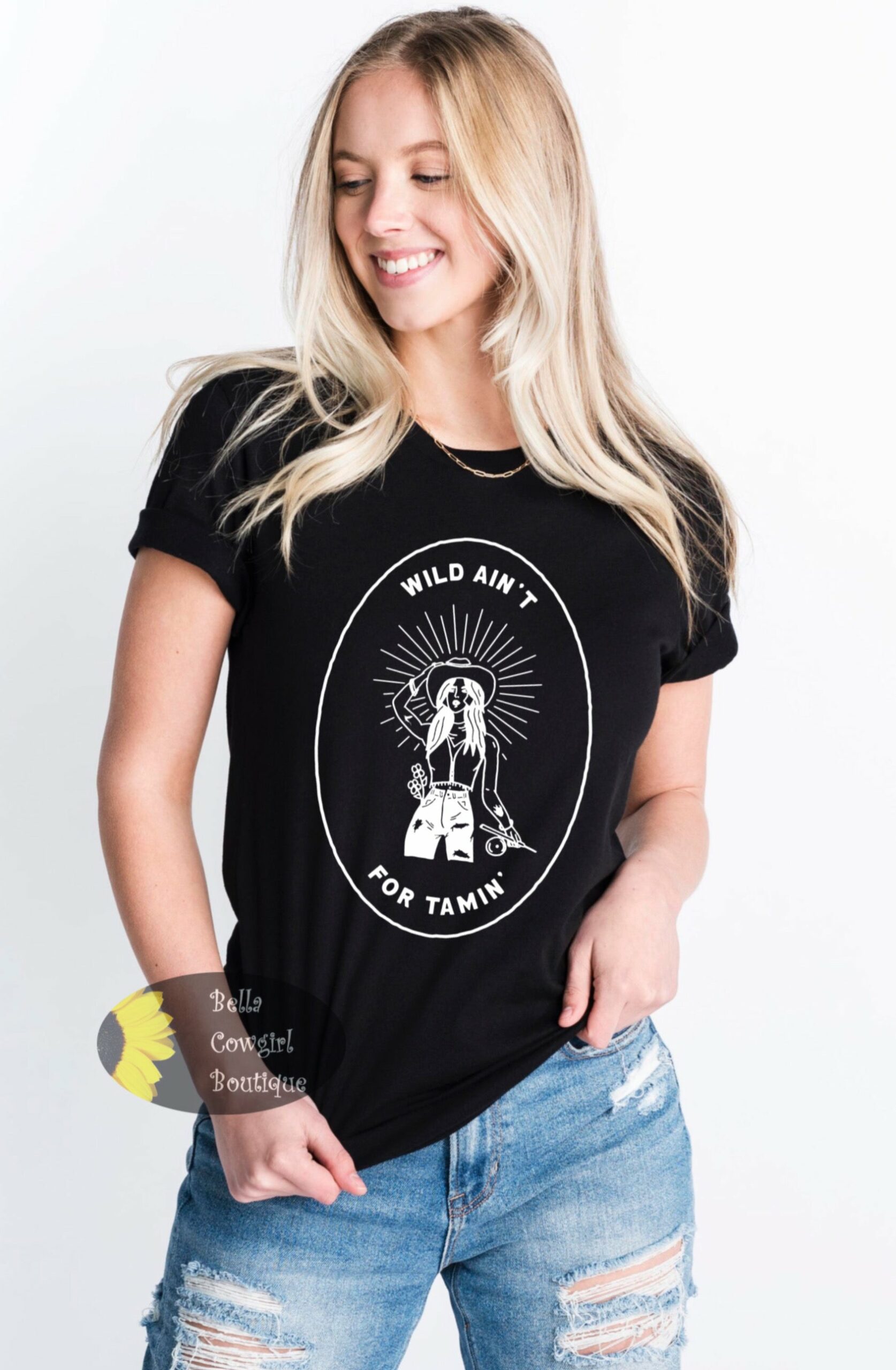 Wild Ain't For Tamin' Cowgirl Western Women's T-Shirt Wild Ain't For Tamin' Cowgirl Western Women's T-Shirt