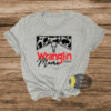 Wranglin Mama Steer Skull Western Rodeo T-Shirt