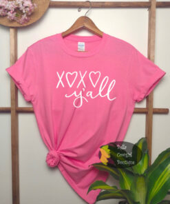 XOXO Yall Valentines Day Womens T Shirt 1