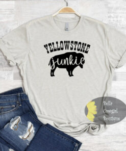Yellowstone Junkie Western Buffalo Dutton Ranch T-Shirt Yellowstone Junkie Western Buffalo Dutton Ranch T-Shirt