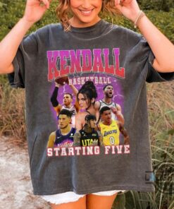 90S Vintage Kendall Jenner Starting 5 Shirt
