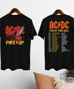 Ac Dc Power Up Tour 2024 T Shirt Sweatshirt Hoodie Ultimate Acdc Rock And Roll Band Music Tshirt