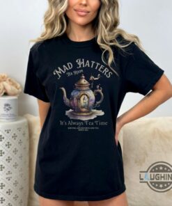 Alice In Wonderland T Shirt Sweatshirt Hoodie Mens Womens Kids Vintage Mad Hatter Shirts Tea Party Dark Academia Tshirt Gift For Book Reading Lovers Books Tee