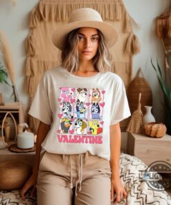 Bluey Dog And Friends Valentines Day Shirt Bluey Dog And Friends Valentines Day Shirt