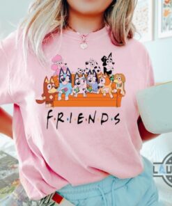Bluey Friends T Shirt Funny Bluey Characters Shirts Best Quality Bluey Friends T Shirt Funny Bluey Characters Shirts Best Quality
