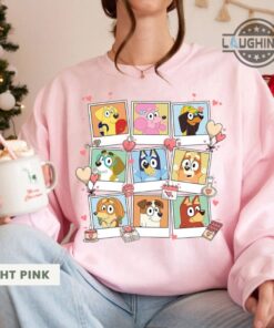 Bluey Valentine Shirt Sweatshirt Hoodie Blue And Bingo Love Tshirt Bandit Heeler Valentines Day Gift For Family Friends Xoxo Funny Happy Pink Valentine Tee Bluey Valentine Shirt Sweatshirt Hoodie Blue And Bingo Love Tshirt Bandit Heeler Valentines Day Gift For Family Friends Xoxo Funny Happy Pink Valentine Tee