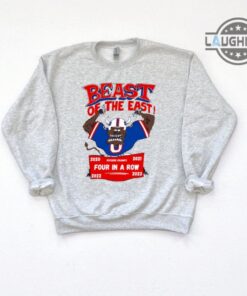Buffalo Bills Crewneck Sweatshirt Tshirt Hoodie Mens Womens Vintage Nfl Football Beast Of The East Four 4 In A Row Afc East Division Champs Shirts Buffalo Bills Crewneck Sweatshirt Tshirt Hoodie Mens Womens Vintage Nfl Football Beast Of The East Four 4 In A Row Afc East Division Champs Shirts