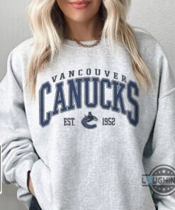Canucks Sweatshirt Tshirt Hoodie Mens Womens Vancouver Canucks Est 1952 Shirts Vintage Vancouver Canucks Hockey Tee Vintage 90S Retro Canucks Crewneck gift Canucks Sweatshirt Tshirt Hoodie Mens Womens Vancouver Canucks Est 1952 Shirts Vintage Vancouver Canucks Hockey Tee Vintage 90S Retro Canucks Crewneck gift