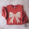 Coquette Valentines Day Heart Bow Sweatshirt T Shirt Hoodie