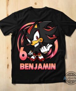 Custom Sonic Shadow The Hedgehog Birthday Shirt For Family