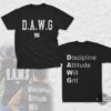 Dawg Malik Nabers Shirt Discipline Attitude Will Grit Ny Giants Football Shirt