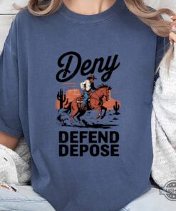 Deny Defense Depose Cowboy Graphic Tee Shirt