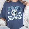 Detroit Lions Football Helmet 1930 Vintage Shirt