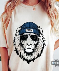 Detroit Lions Wearing Beanie Vintage Football Shirt Detroit Lions Wearing Beanie Vintage Football Shirt