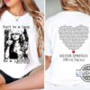Dont Be A Lady Be A Legend Stevie Nicks Shirt Silver Springs Tee Double Sided Design