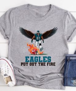 Eagles Put Out The Fire Football Tee Eagles Put Out The Fire Football Tee