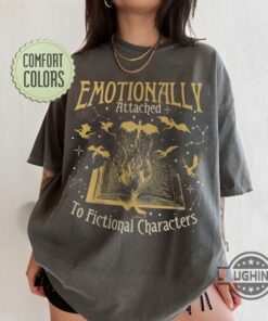 Emotionally Attached To Fictional Characters Shirt Sweatshirt Hoodie Mens Womens Funny Fourth Wing Tshirt Basgiath War College Tee Gift For Fantasy Book Lover Emotionally Attached To Fictional Characters Shirt Sweatshirt Hoodie Mens Womens Funny Fourth Wing Tshirt Basgiath War College Tee Gift For Fantasy Book Lover