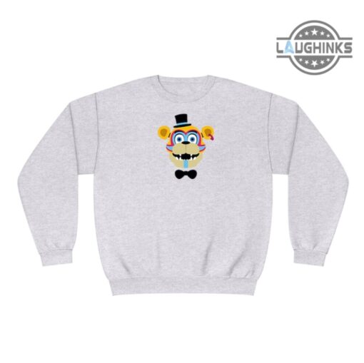 Fnaf Sweatshirt Tshirt Hoodie Mens Womens Kids Five Nights At Freddys Movie T Shirt Pizza Fnaf Glamrock Freddy Fazbear Glam Bear Shirt 90S Bootleg Style Shirt