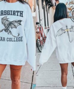 Fourth Wing Sweatshirt Tshirt Hoodie Mens Womens Double Sided Basgiath War College Dragon Fourth Wing Sweatshirt Tshirt Hoodie Mens Womens Double Sided Basgiath War College Dragon