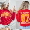 Go Taylors Boyfriend Sweater Sweatshirt Tshirt Hoodie Cute Football Shirt Travis Kelce 87 Taylor Swift Tee Vintage Kc Chiefs Shirts In My Football Era Swiftie Gift