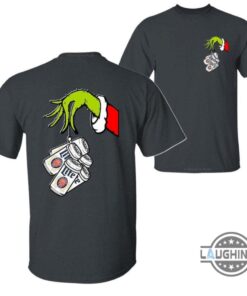 Grinch Hand Miller Lite Christmas Shirt For Beer Lovers Grinch Hand Miller Lite Christmas Shirt For Beer Lovers