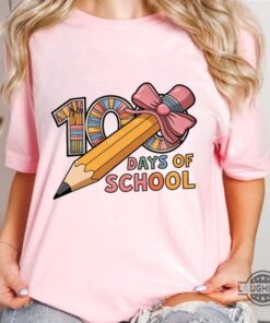 Happy 100 Days Of School Shirt Black To School Graphic Tee For Teacher