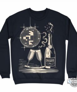 Happy New Year 2025 Disco Ball And Coquette Bow Shirt