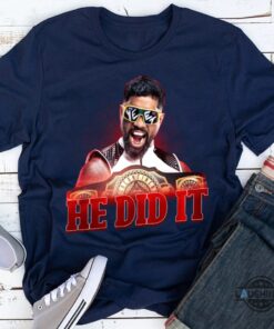 He Did It Wwe Raw Shirt Jey Uso Yeet Wins Intercontinental Championship 2024 Tee Wrestling Gift He Did It Wwe Raw Shirt Jey Uso Yeet Wins Intercontinental Championship 2024 Tee Wrestling Gift