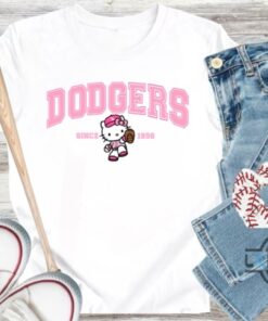 Hello Kitty Dodgers T Shirt Sweatshirt Hoodie Mens Womens Kids Los Angeles Dodgers Baseball Team Since 1958 Tshirt Hello Kitty Dodgers T Shirt Sweatshirt Hoodie Mens Womens Kids Los Angeles Dodgers Baseball Team Since 1958 Tshirt