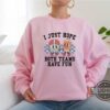 I Just Hope Both Teams Have Fun Sweatshirt Tshirt Hoodie Mens Womens Super Bowl Lviii Shirts Funny Meme Tee Nfl Gift For Fans Touchdown American Football