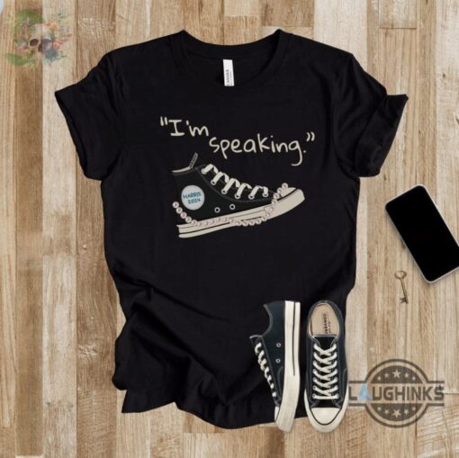 Im Speaking Kamala Harris T Shirt Sweatshirt Hoodie Chucks And Pearls Shirts Kamala Harris For President 2024 Shirt