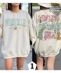 In My Grinch Era Shirt Sweatshirt Hoodie Mens Womens Double Sided Whoville University Shirts Merry Grinchmas Tshirt In My Grinch Era Shirt Sweatshirt Hoodie Mens Womens Double Sided Whoville University Shirts Merry Grinchmas Tshirt