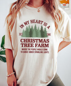 In My Heart Is A Christmas Tree Farm T Shirt Sweatshirt Hoodie Swifties Graphic Tee
