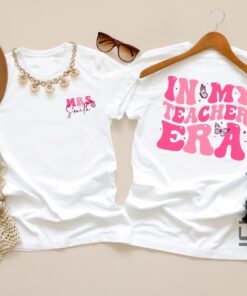 In My Teacher Era Teacher Shirt In My Cool Teacher Era Shirt Custom Name Funny Teacher Shirts Back To School Shirts In My Teacher Era Teacher Shirt In My Cool Teacher Era Shirt Custom Name Funny Teacher Shirts Back To School Shirts