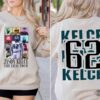 Jason Kelce Hoodie Tshirt Sweatshirt Mens Womens 2 Sided Kelce 62 The Eras Tour Shirts Taylor Swift Football Shirt 90S Vintage Classic Bootleg Graphic Tee
